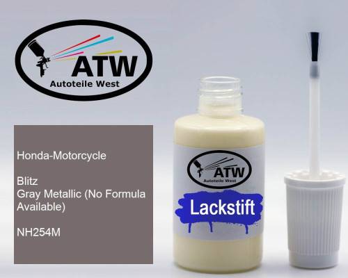 Honda-Motorcycle, Blitz Gray Metallic (No Formula Available), NH254M: 20ml Lackstift, von ATW Autoteile West.